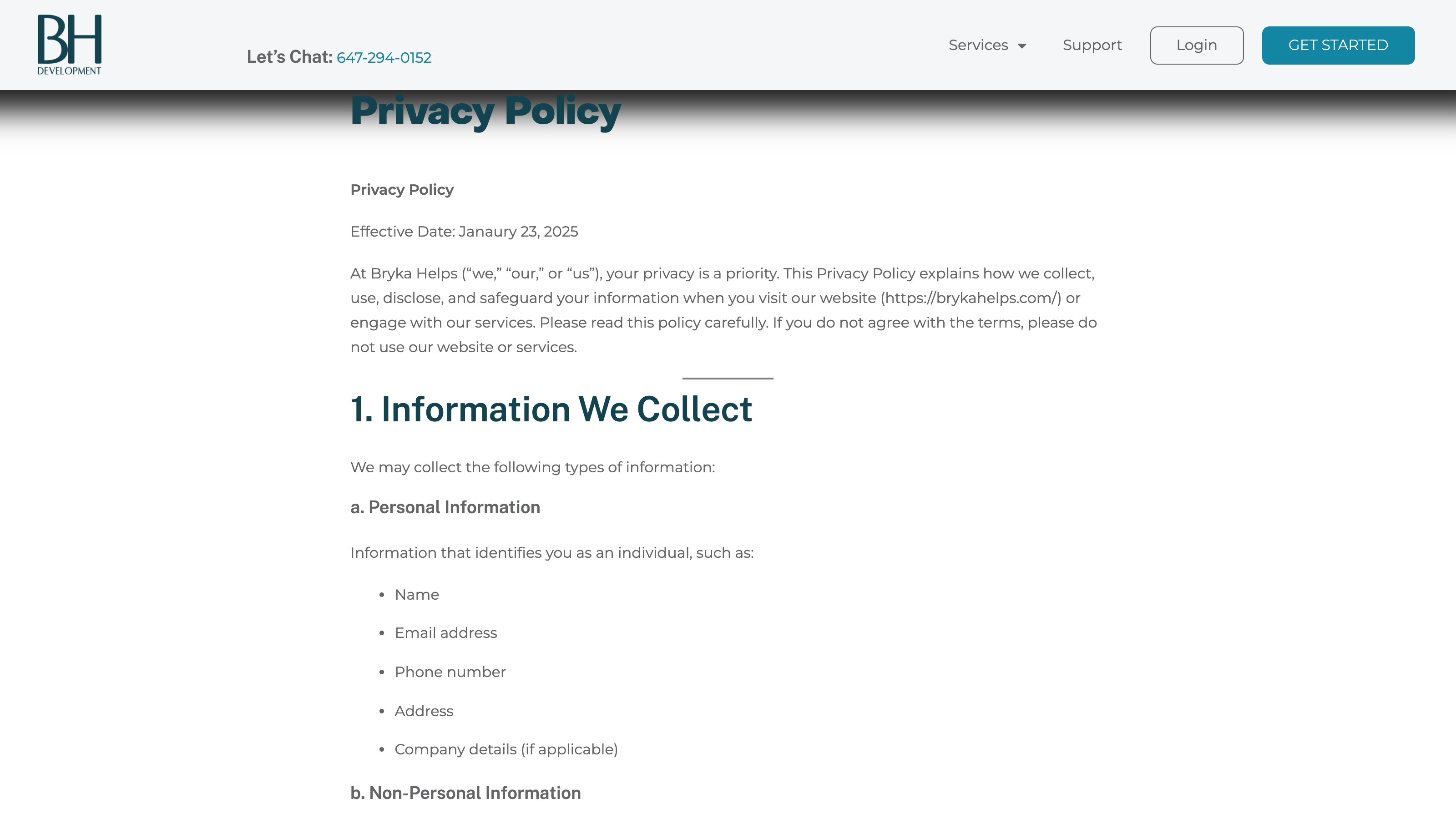 Bryka Helps services overview