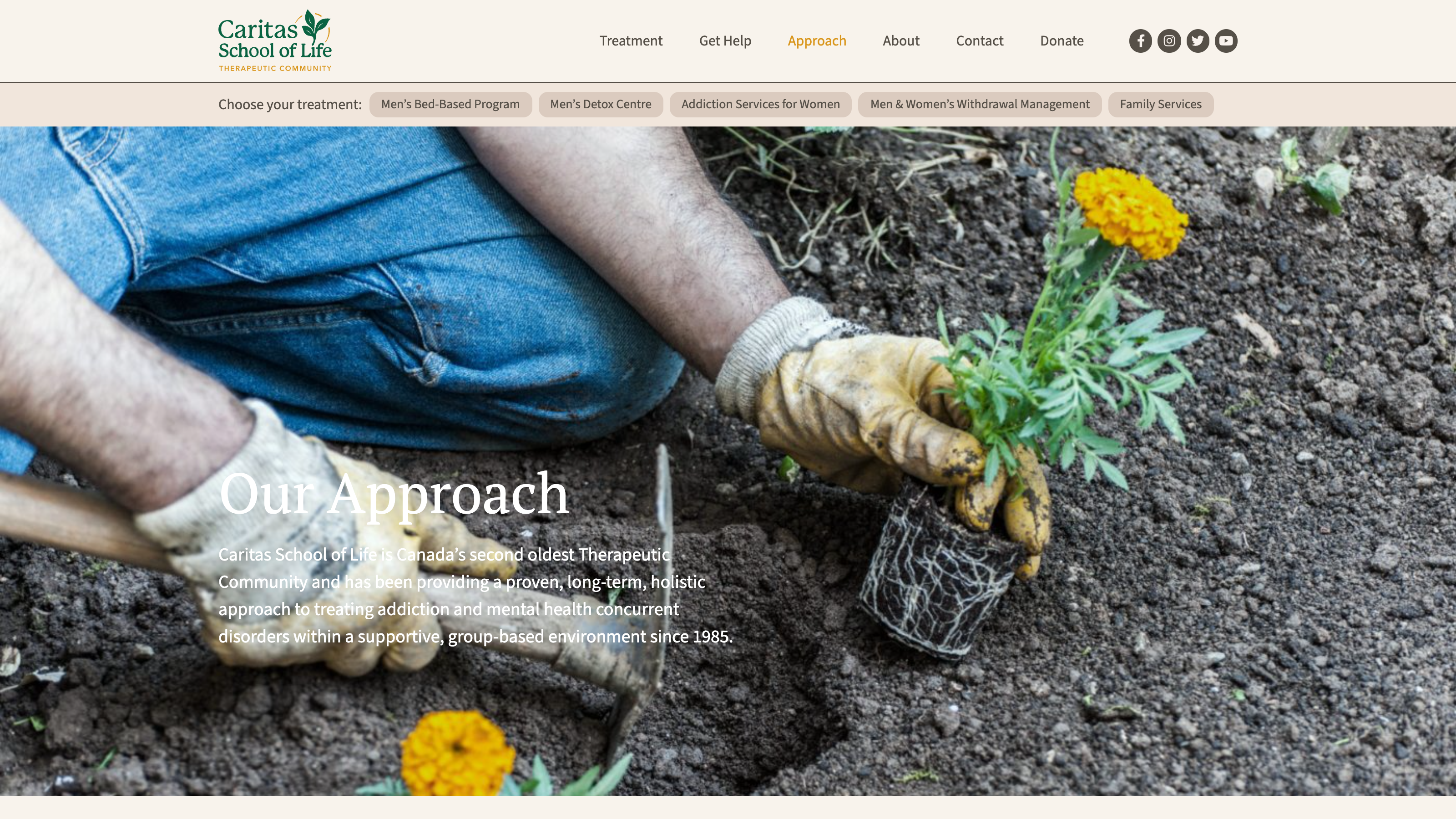 Caritas School of Life homepage