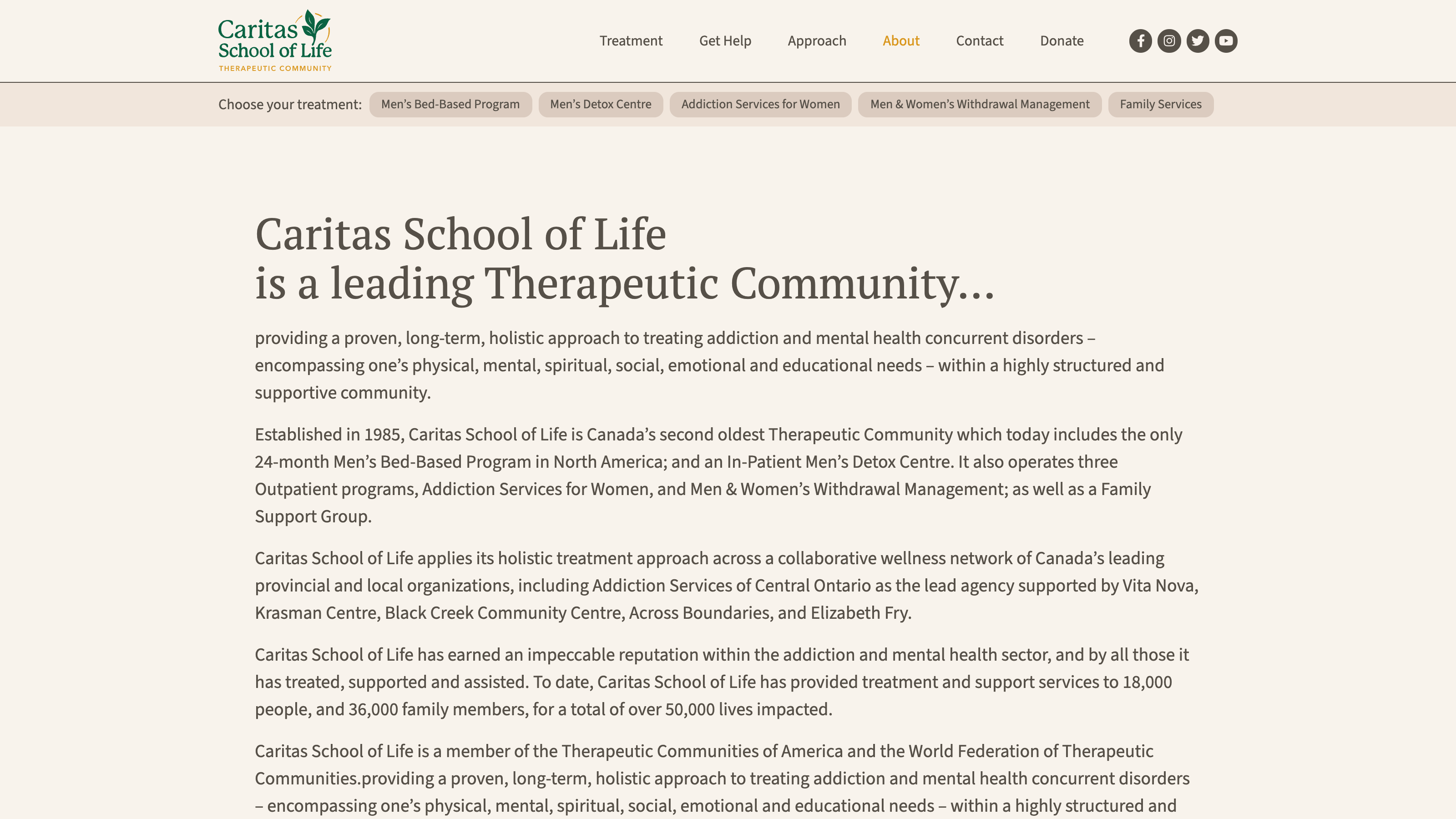 Caritas programmes overview