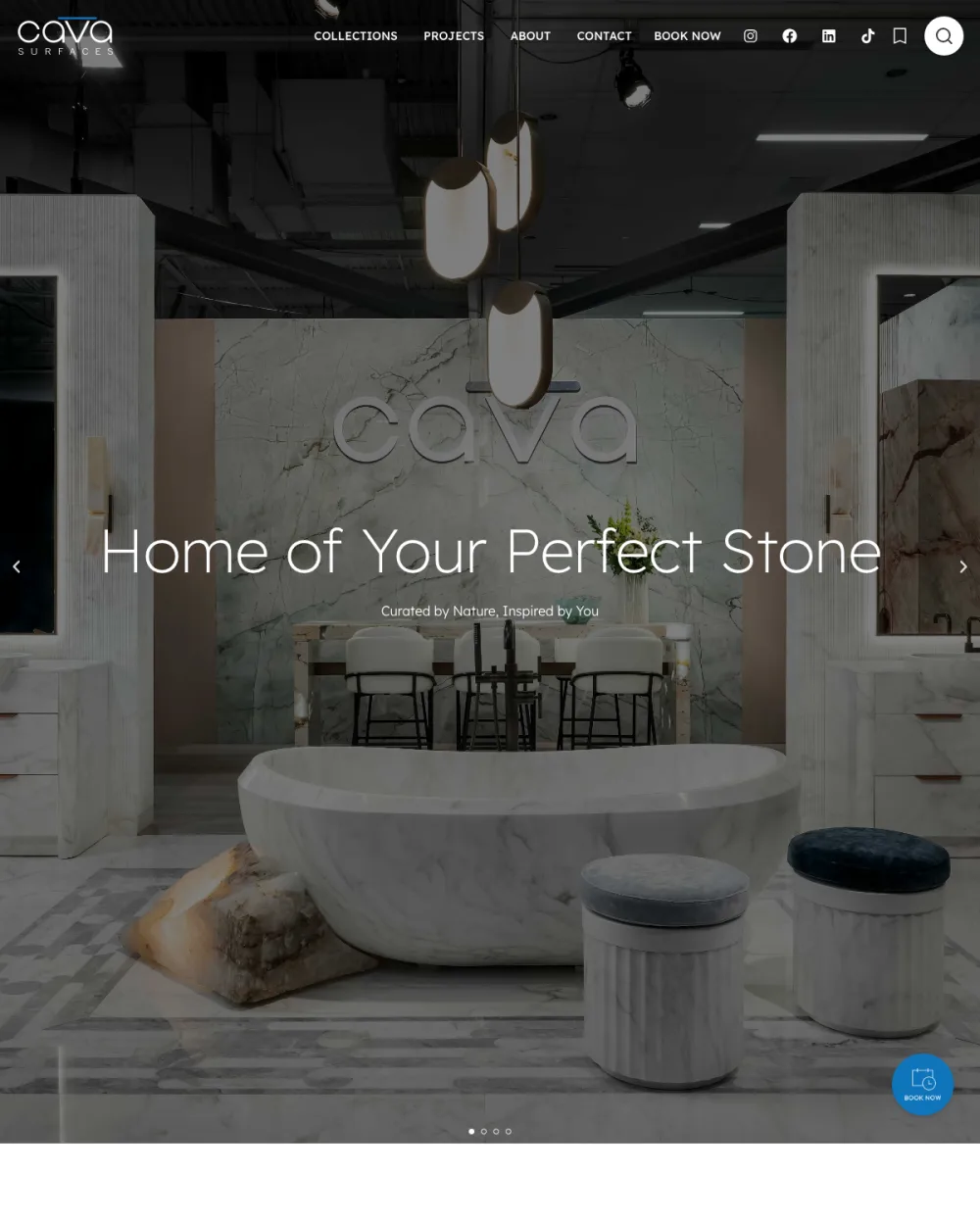 Cava Surfaces homepage