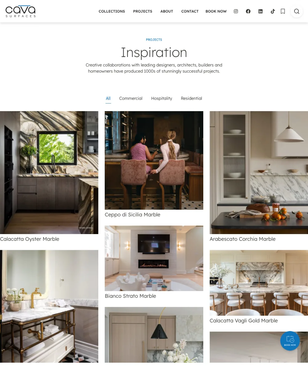 Cava Surfaces projects page