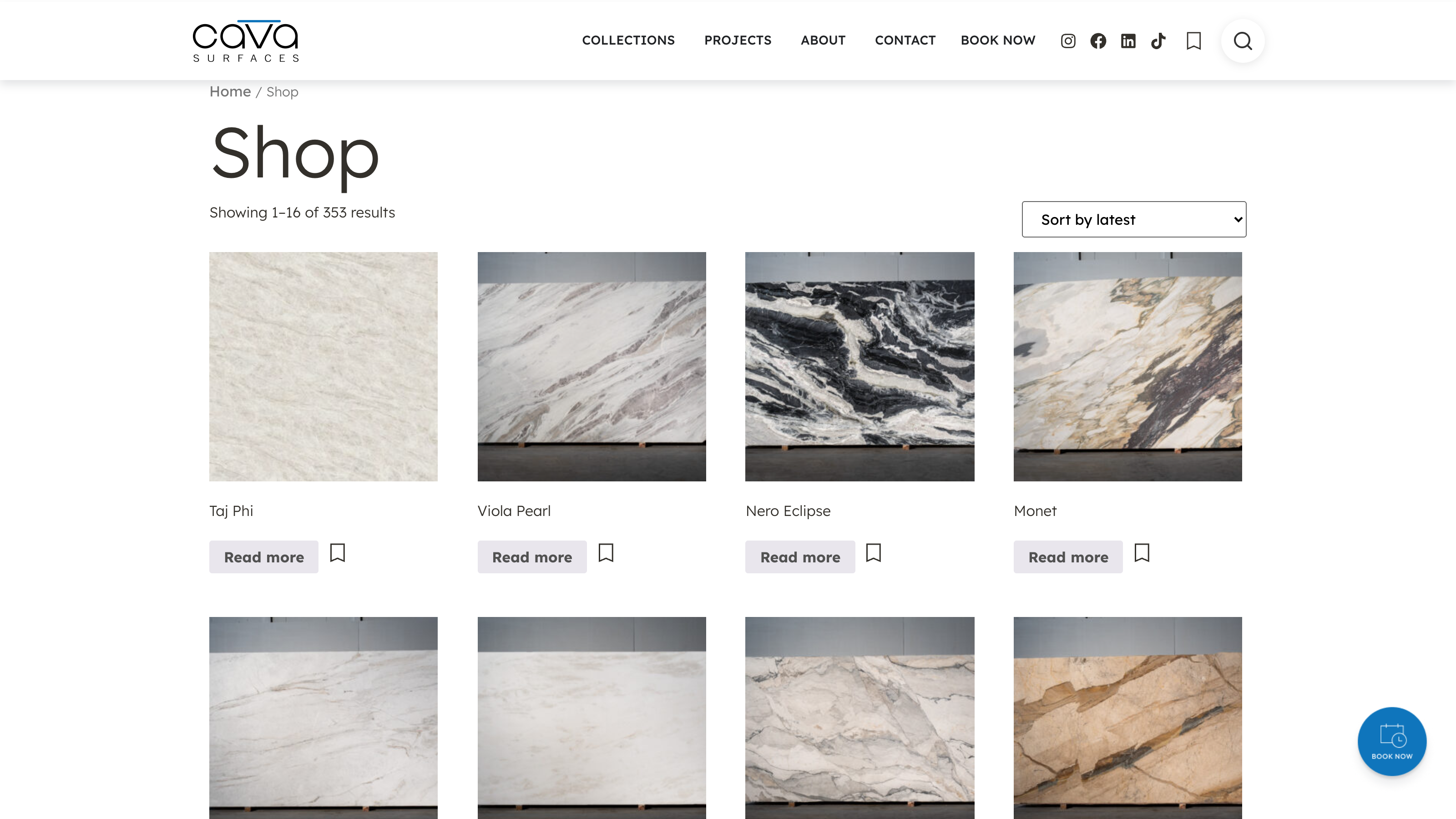 Cava Surfaces stone catalogue