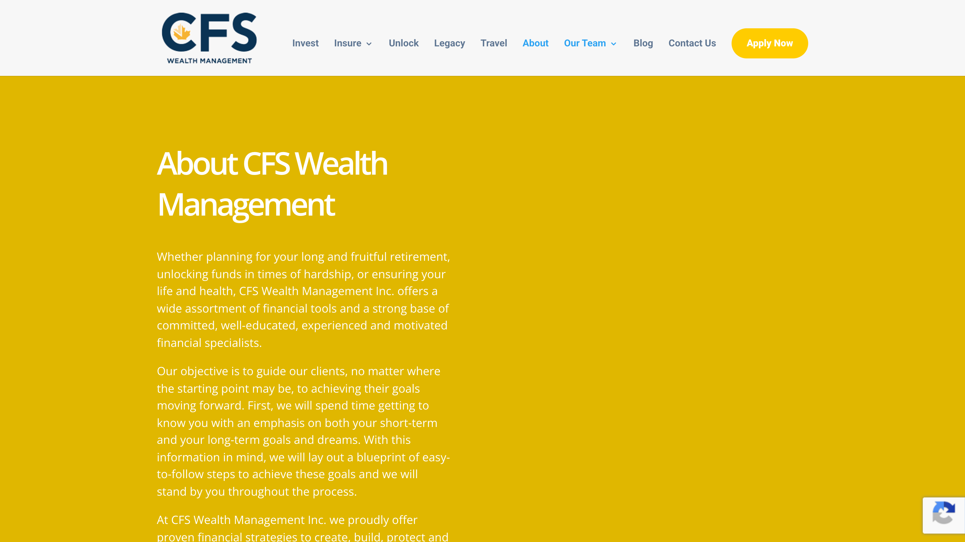 CFS Wealth services overview