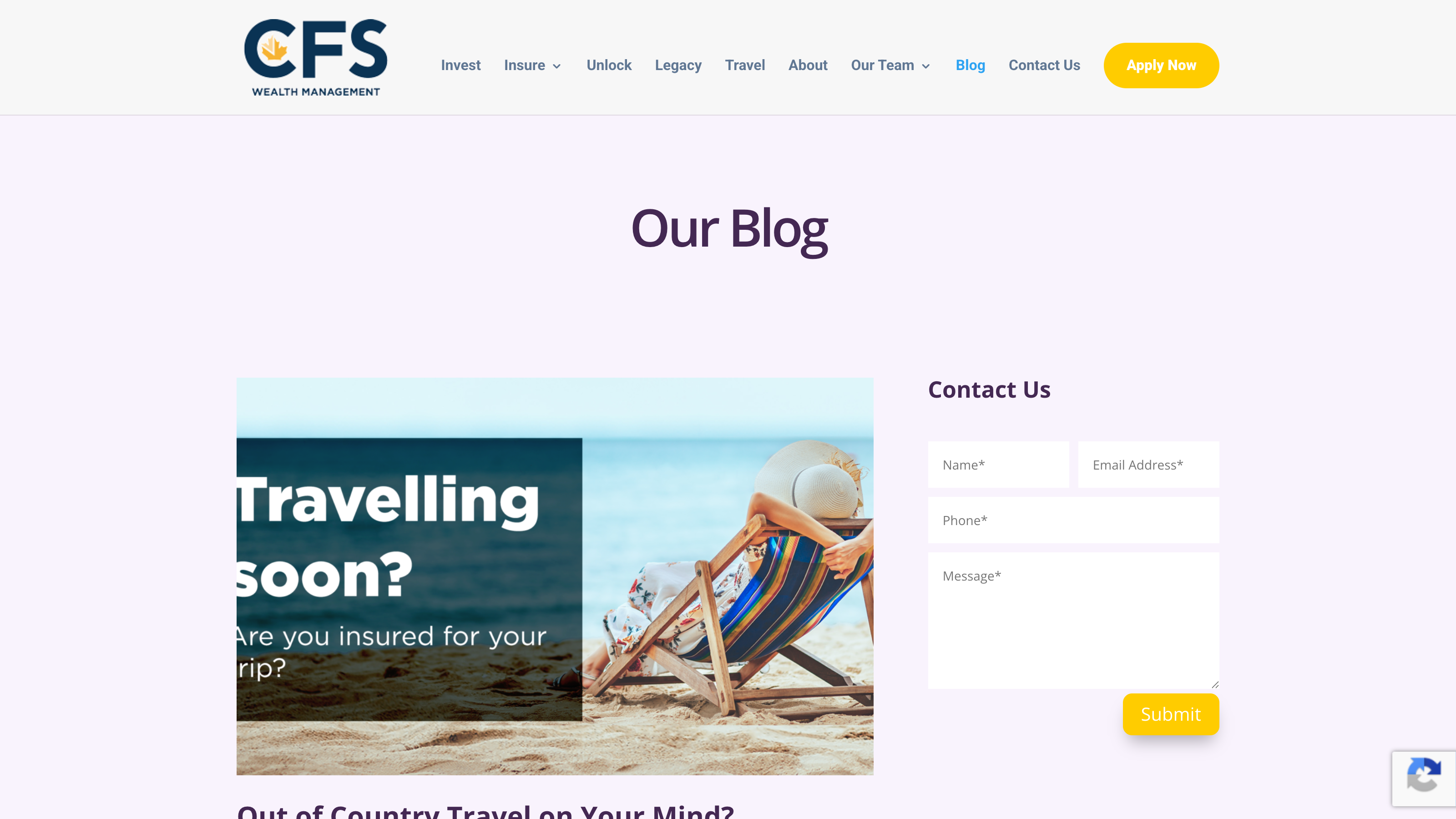 CFS Wealth team page