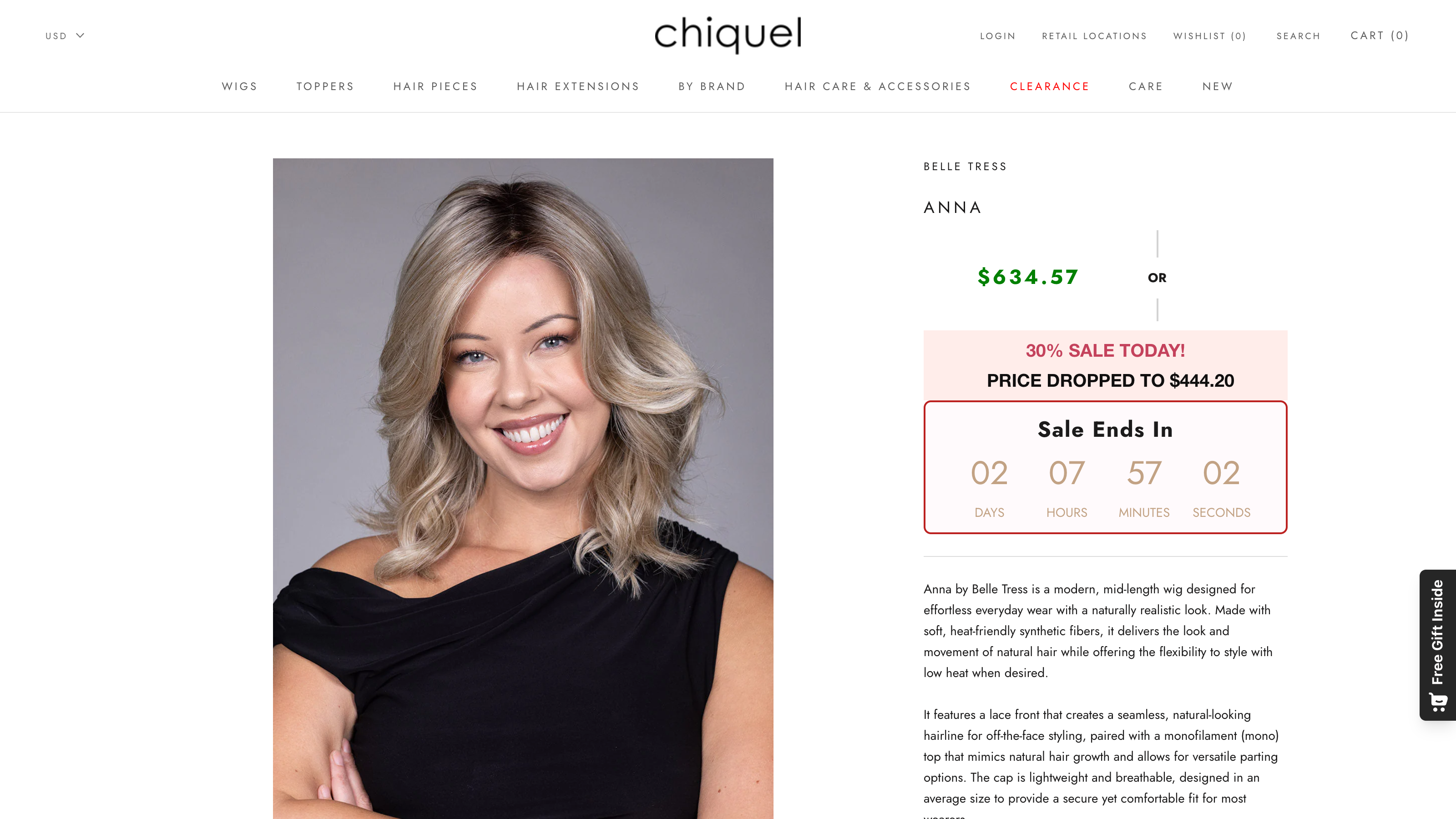 Chiquel product page