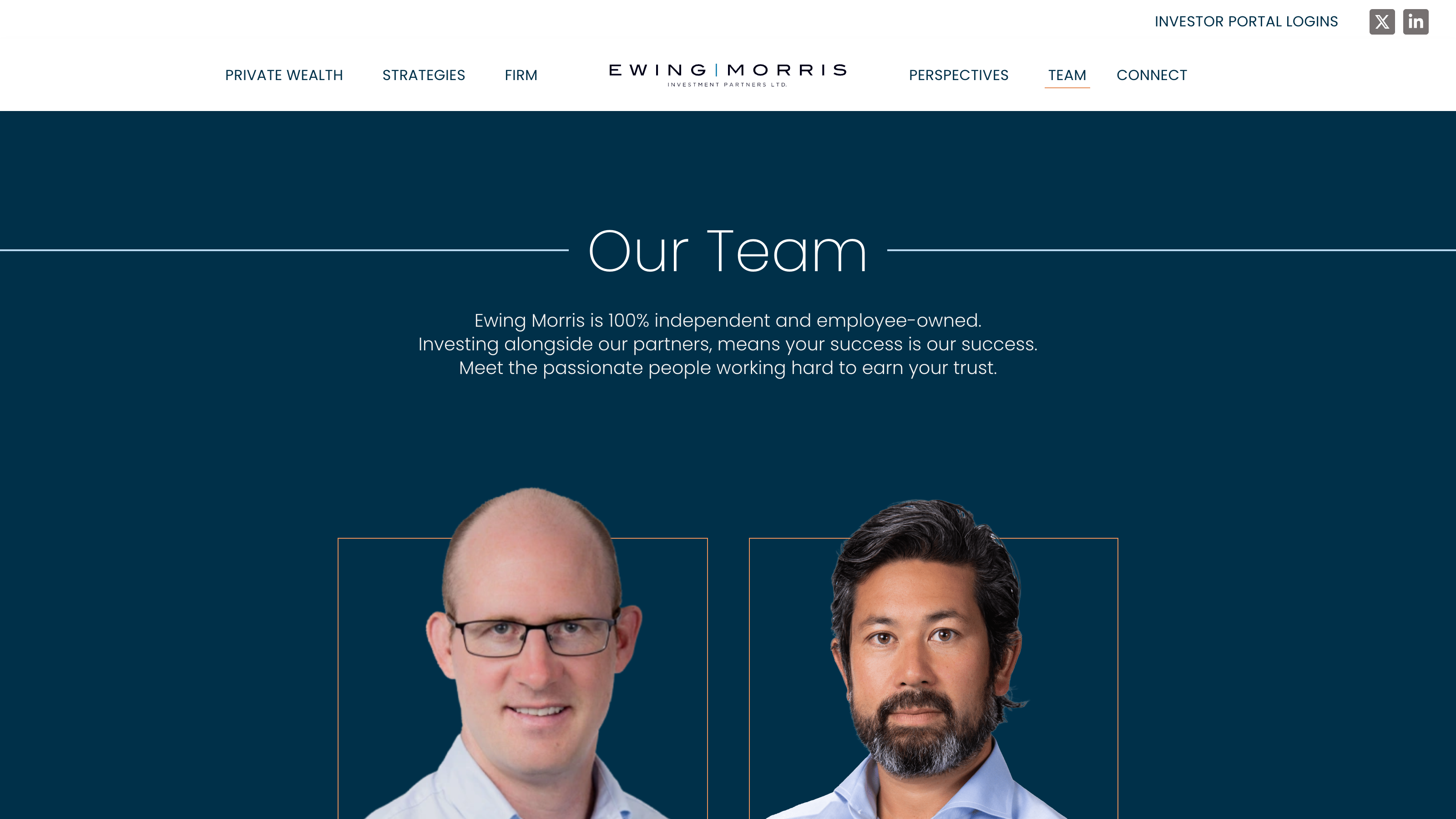 Ewing Morris team page