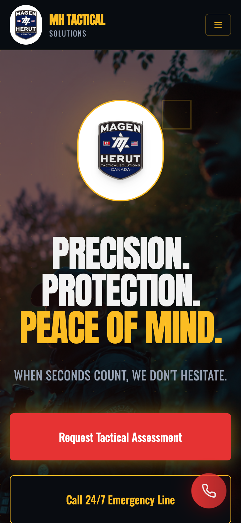MH Tactical Solutions mobile contact