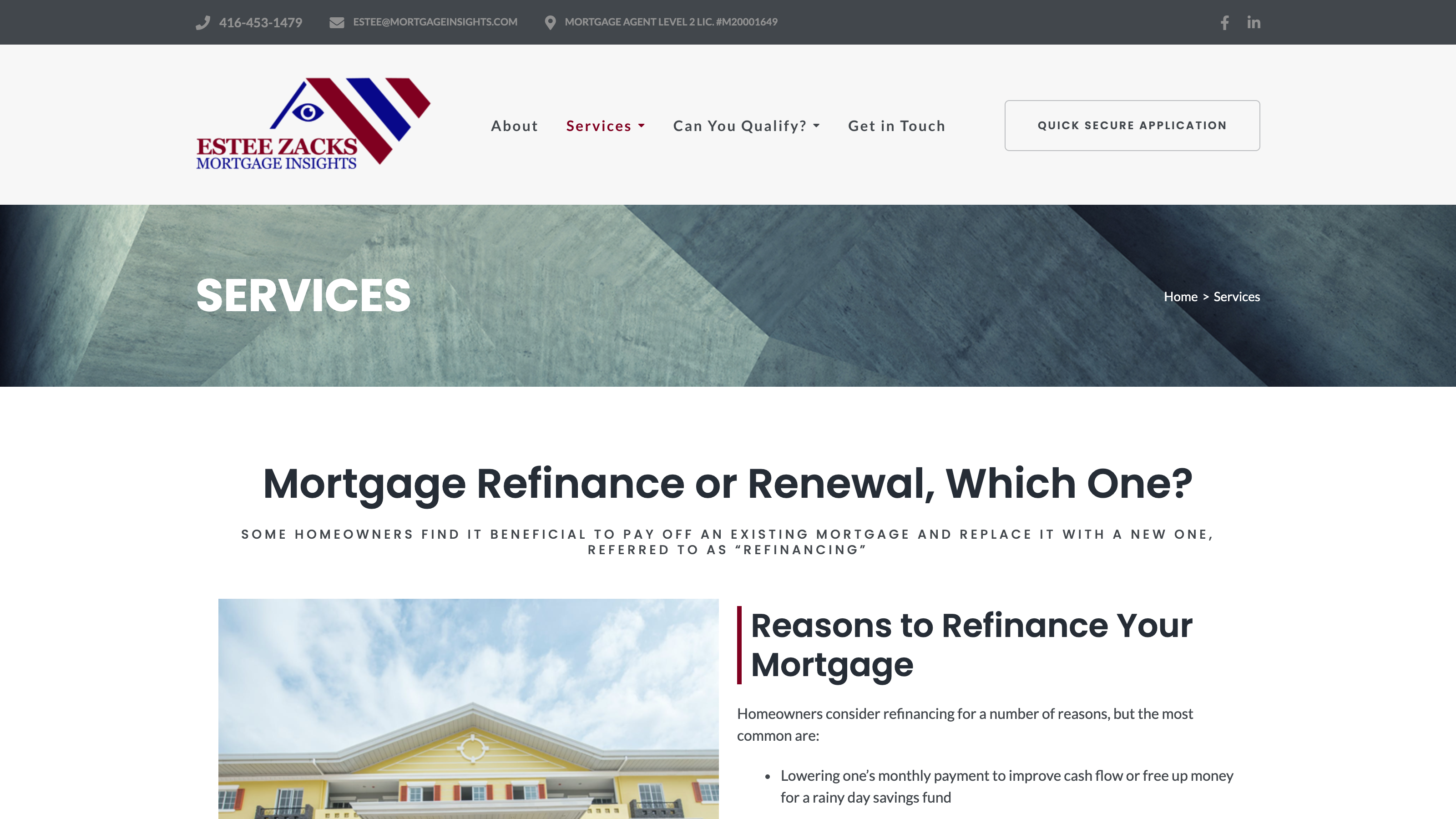 Mortgage Insights borrower profiles page