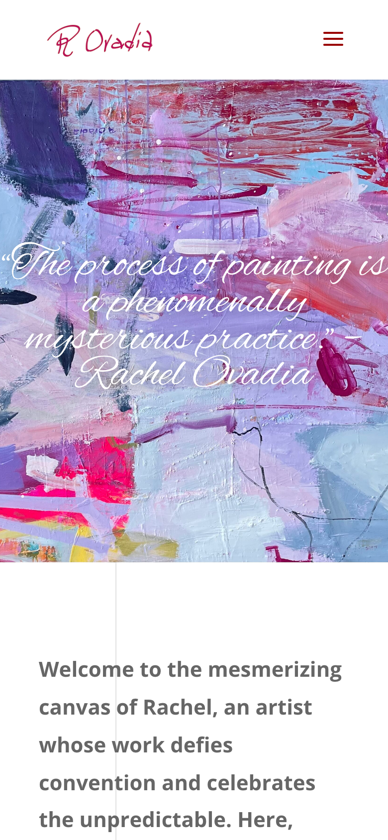 Rachel Ovadia mobile portfolio