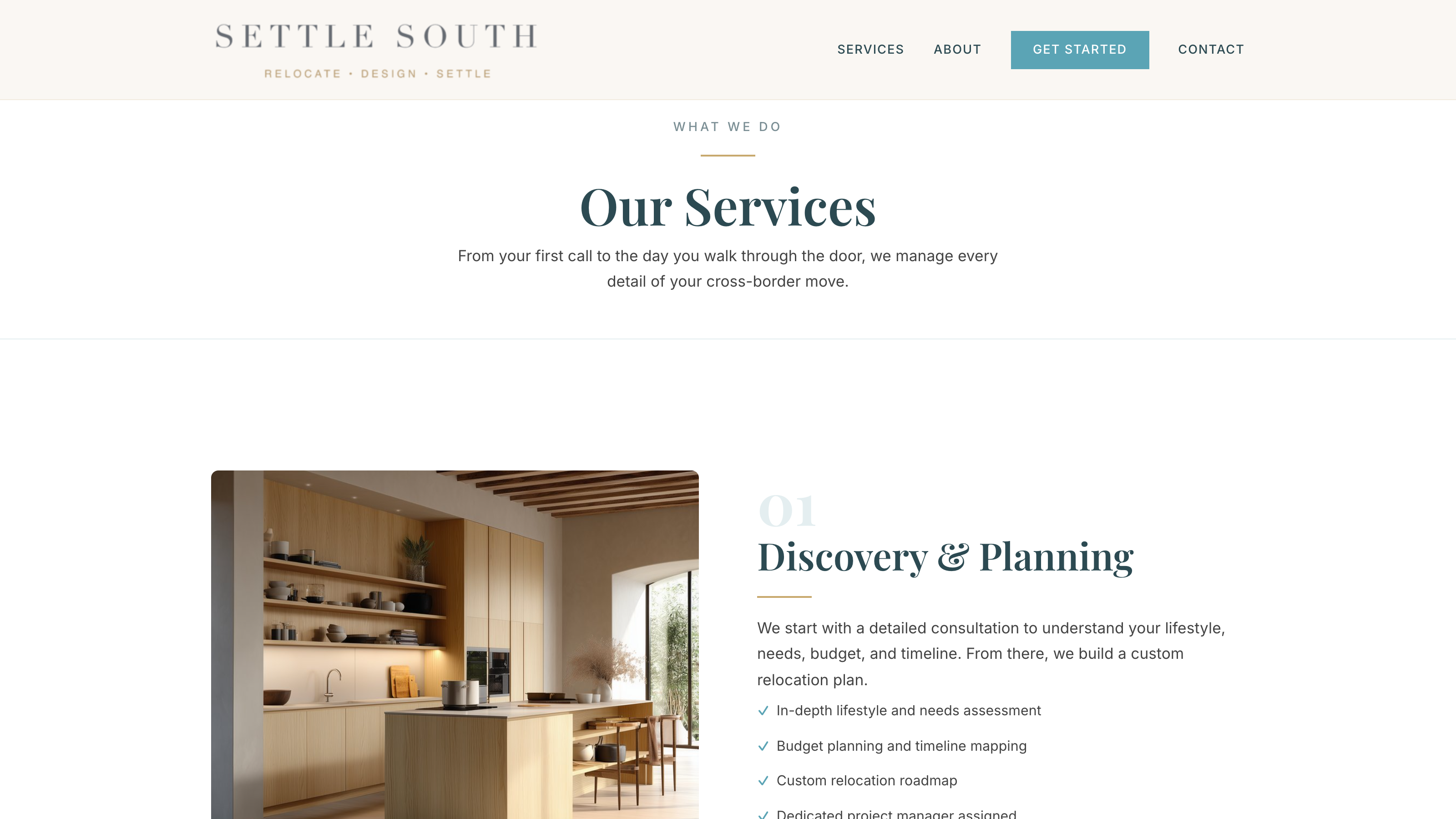 Settle South five-phase relocation process page