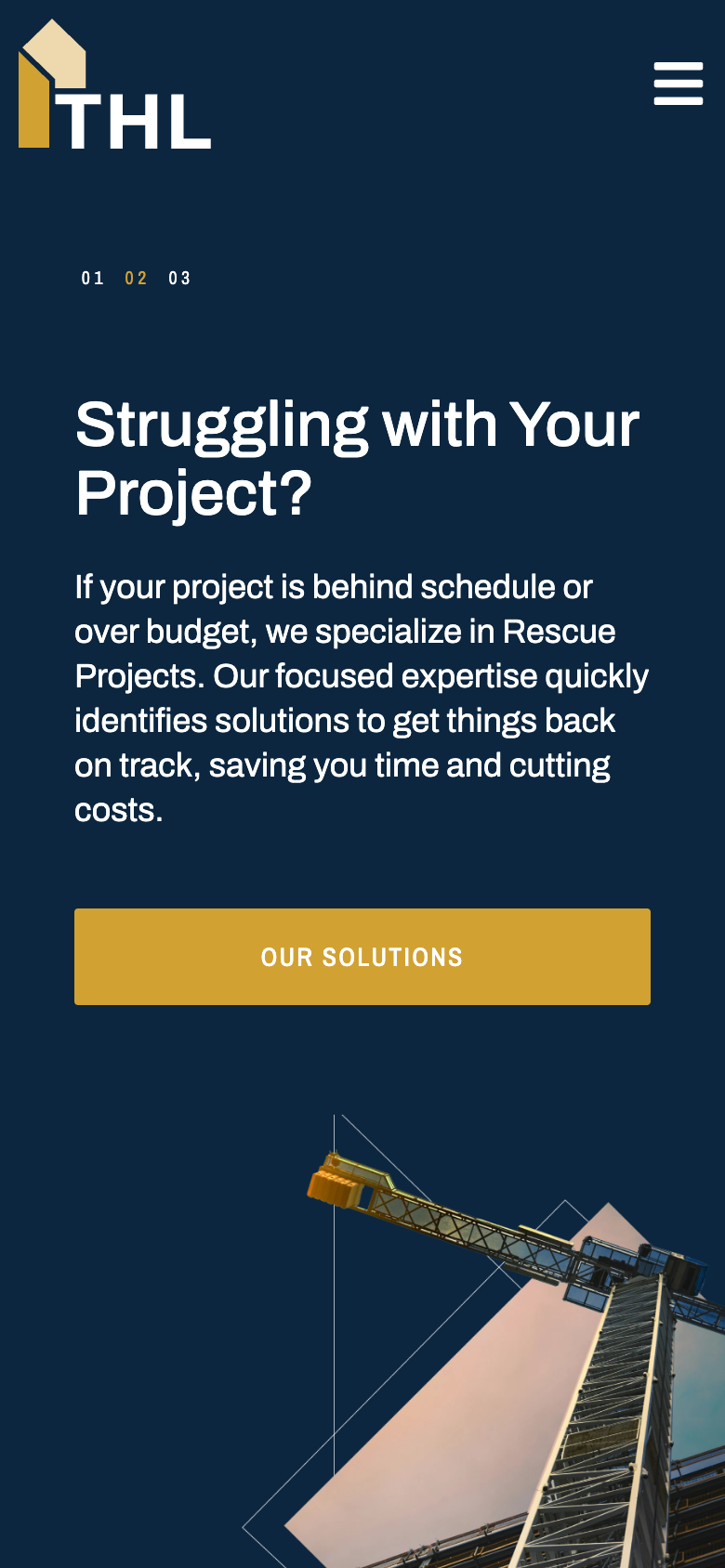 THL Construction mobile portfolio