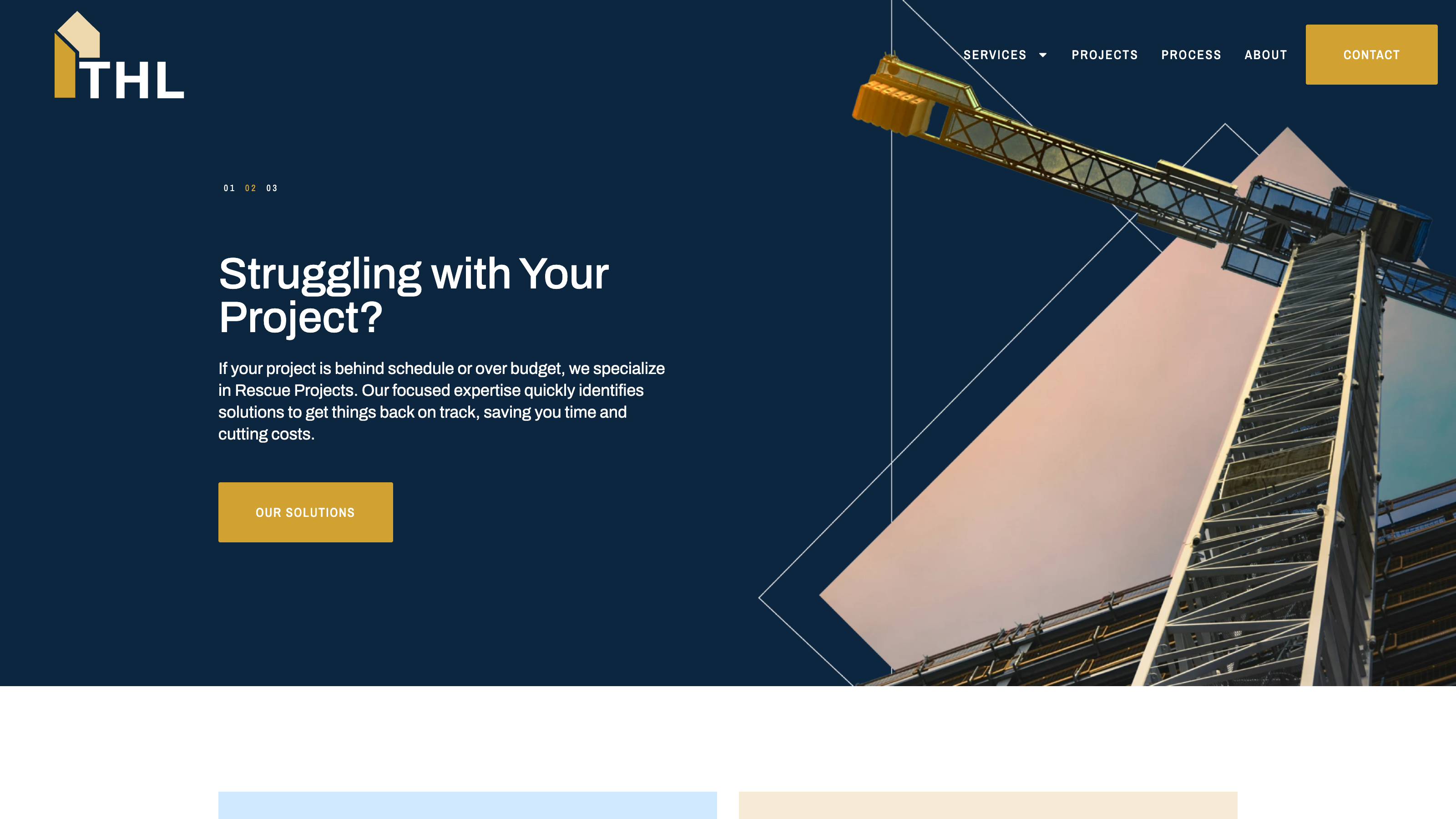 THL Construction services page